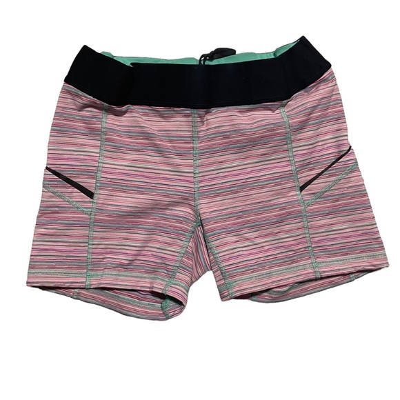 lululemon athletica Pink and Blue Women's Shorts - Picture 4 of 5